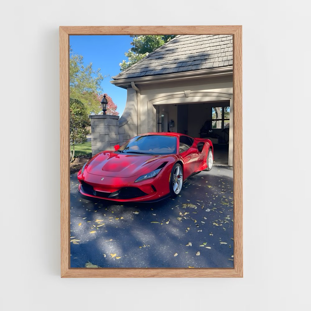 Poster Ferrari en Garage (vue 4)